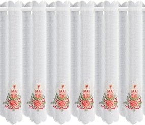 KRÁTKA ZÁCLONA NA PÚTKACH XMAS15 145X70 CM VZOROVANÁ