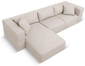 Béžová rohová pohovka, ľavý roh Esther - Milo Casa