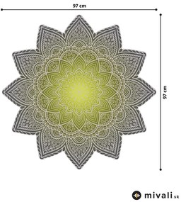 Samolepky na stenu - Mandala zelená