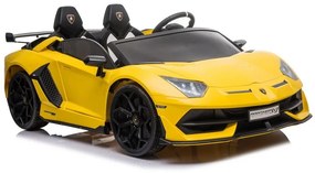 LEAN CARS ELEKTRICKÉ AUTÍČKO - Lamborghini Aventador SX2028 - žlté - 2x45W MOTOR - 2x12V7Ah BATÉRIA -2021