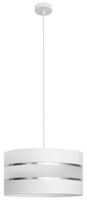 Luster na lanku HELEN 1xE27/15W/230V pr. 40 cm biela