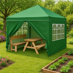 Záhradný pavilónový stan 3x3 m, automaticky rozkladací, MultiGarden