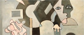 Obraz - Kubizmus (120x50 cm)