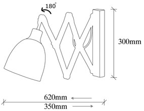 Nástenné svietidlo v čiernej a bronzovej farbe ø 16 cm Sivani – Opviq lights
