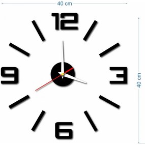 Nástenné hodiny Quartz, nalepovacie dekorácie na stenu I SENTOP X0033