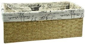 Úložný box s látkou PARIS Rozmery (cm): 52x33, v. 20