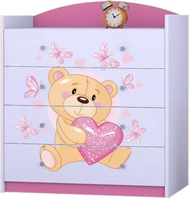 OR Komoda Mery ružová K06 - viac variantov Motív: A - Bez motívu