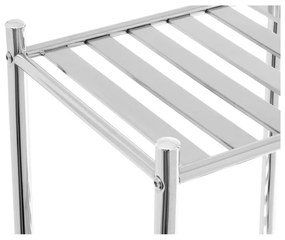 Kúpeľňový regál v striebornej farbe 33x78 cm – Premier Housewares