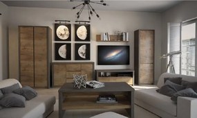 Televízny stolík Gala nábytok MONTANA K4D lefkas ciemny/smooth grey