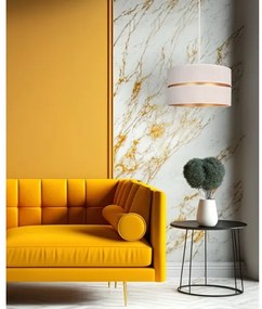 Duolla - Luster na lanku DUO 1xE27/15W/230V pr. 40 cm krémová/zlatá