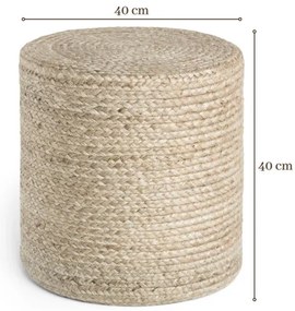 Taburetka Hanse Home JUTTA naturálna sivá