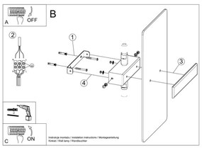 Sollux SL.1006 - Nástenné svietidlo AZALIA 2xG9/40W/230V