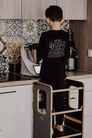 Učiaca veža Montessori pre deti čierna