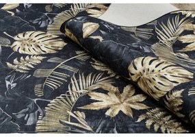 Kusový koberec Listy čierny 2 120x170cm
