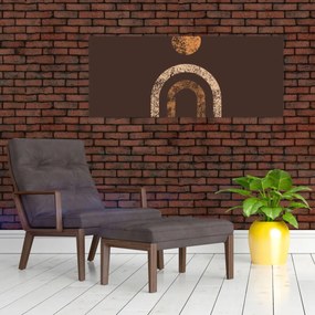 Obraz - Oranžové oblúky N⁰1 (120x50 cm)