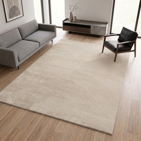 Angel Carpet, Kusový koberec Zafiro 25 Beige, 60x110, béžová, kancelária