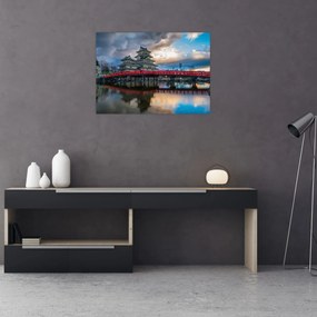 Sklenený obraz - Japonsko (70x50 cm)