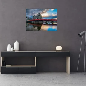 Sklenený obraz - Japonsko (70x50 cm)