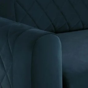 Velúrová pohovka v námorníckej modrej ROMA