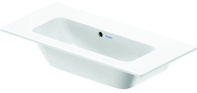 DURAVIT ME by Starck umývadlo do nábytku Compact, bez otvoru, s prepadom, 830 x 400 mm, biela matná, s povrchom WonderGliss, 23428332601