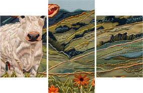 Obraz - Imitácia pleteného motívu (90x60 cm)