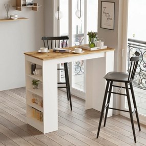 Barový stôl Lux White a Atlantic Pine