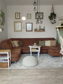 Kusový koberec ARGENT - W4949 kvety, krémový