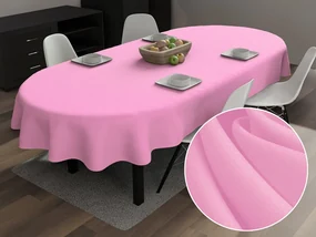 Biante Dekoračný oválny obrus Rongo RG-094 Sýto ružový 120x140 cm