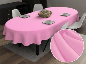 Biante Dekoračný oválny obrus Rongo RG-094 Sýto ružový 100x160 cm