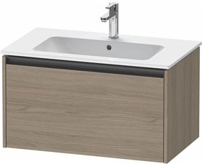 DURAVIT Ketho 2 závesná skrinka pod umývadlo, 1 zásuvka, 810 x 480 x 440 mm, dub Terra, K25063035350000