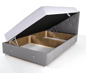 Čalúnená postel KARO, 200x180 Šedá - vogue 14