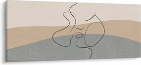 Obraz - Line art bozk (120x50 cm)