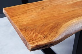 Dizajnová lavica s opierkou Massive Honey 160 cm akácia 40mm