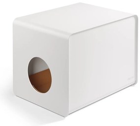Biely mačací záchod 41x54,5 cm Sito White – MiaCara