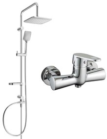 Mexen Sven sprchový set s dažďovou sprchou a sprchovou batériou Kama, chrómová, 72540262-00