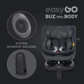 Súprava autosedačky EasyGo Buz Xtd Pro a Buz Pro Body 2 v 1 Granito