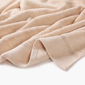 Goldea bavlnený froté uterák / osuška soft - púdrový 50 x 100 cm