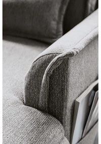 Sivá rozkladacia rohová pohovka (ľavý roh/do tvaru "U") Charming Charlie – Miuform