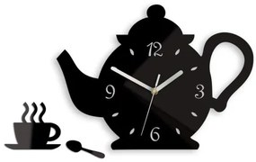 Sammer Tiché nástenné hodiny v tvare šálky v čiernej farbe Keatleblack