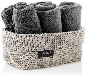 Béžový úložný Košík Blomus Rope, 11,5 x 20 cm