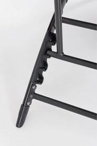 Antracitové kovové záhradné ležadlo Taylor – Bizzotto