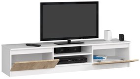 TV stolík Ronon 160 cm biely/sonoma