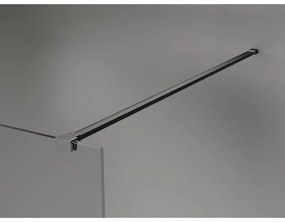 Mexen, Mexen Kioto-X sprchová stena 60 x 200 cm, 10 mm matná, pištoľovo sivá kartáčovaná - 800-060-101-66-30-X