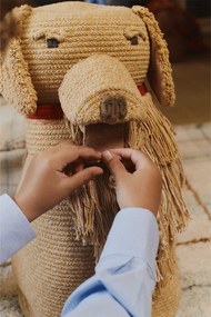 Béžový látkový detský kôš na hračky 40x30x55 cm Luna – Lorena Canals