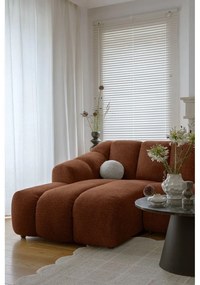 Terakotová rohová pohovka (ľavý roh/s leňoškou) Shell – Miuform