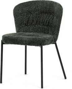 Jedálenská stolička bouclé, zelená CT-W1077 GRN2