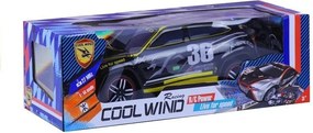LEAN Toys Diaľkovo ovládané športové auto s ovládačom R/C, čierne