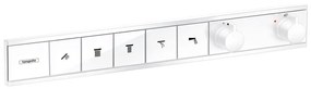 Hansgrohe RainSelect, batéria pod omietku na 5 spotrebičov, matná biela, HAN-15384700