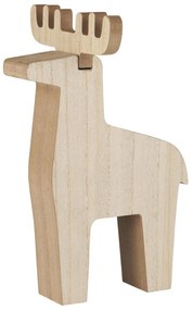 IB Laursen Drevený sob REINDEER RUDOLF STANDING - viac veľkostí Veľkosť: S