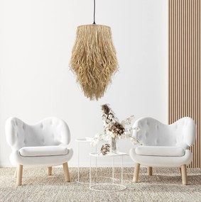 Toolight Toolight, stropné svietidlo 1xE27 APP1322-1CP, prírodná-čierna, OSW-02429